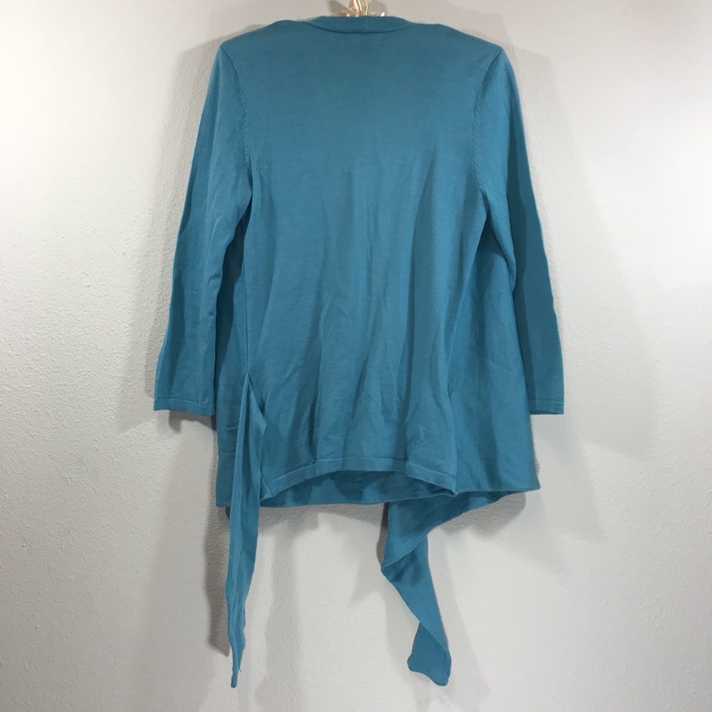 Ann Tay 100% Italian merino wool tie wrap cardigan - Picture 5 of 8